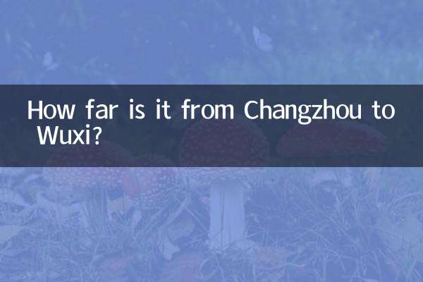 Qual a distância entre Changzhou e Wuxi?