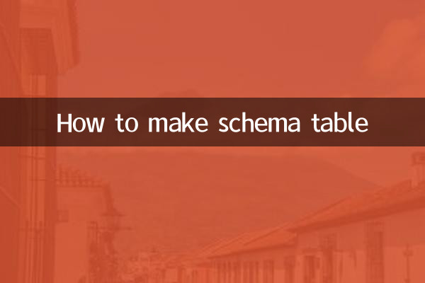 نحوه ساخت جدول طرحواره