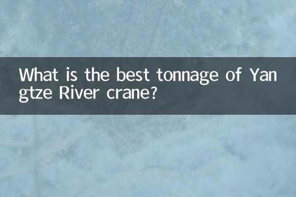 Qual è la migliore tonnellaggio di Yangtze River Crane?