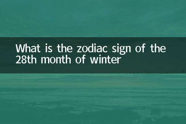 ¿Cuál es el signo del zodiaco del 28 mes de invierno?