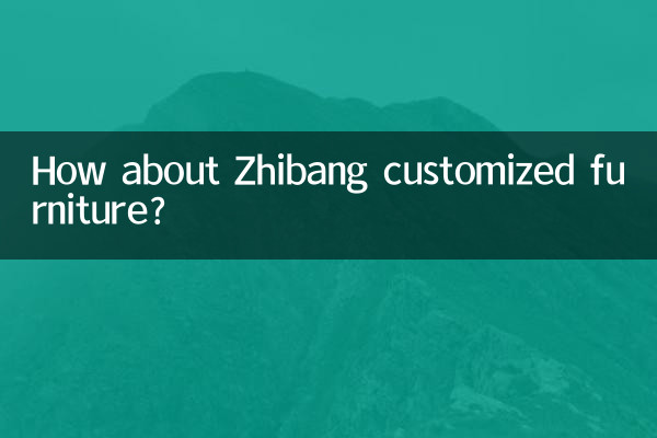 How about Zhibang customized furniture?