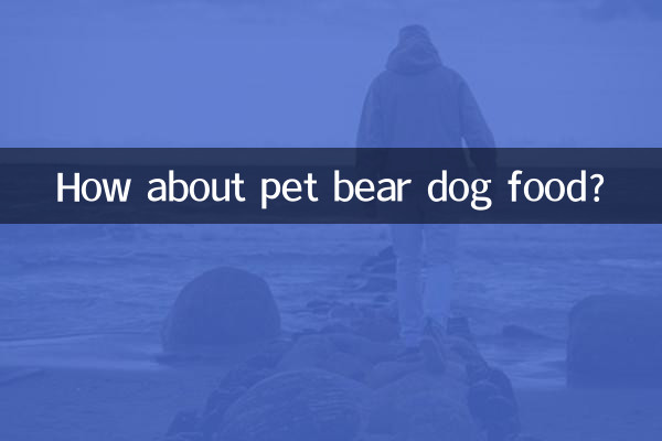 How about pet bear dog food?