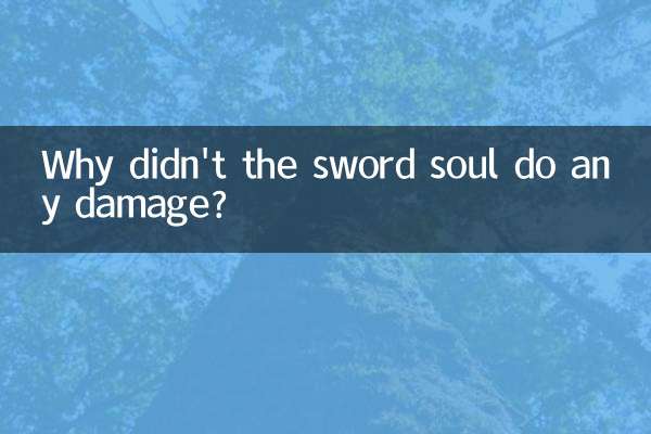 Why didn't the sword soul do any damage?