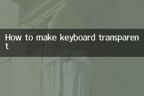 Como tornar o teclado transparente