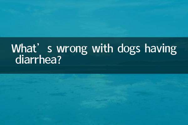O que há de errado com cães com diarreia?