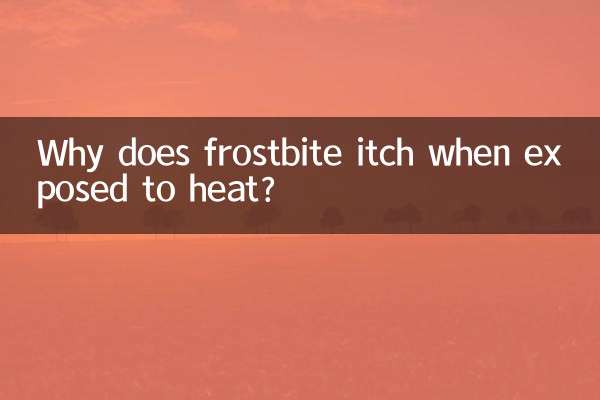 Why does frostbite itch when exposed to heat?