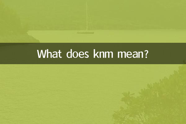 O que significa knm?