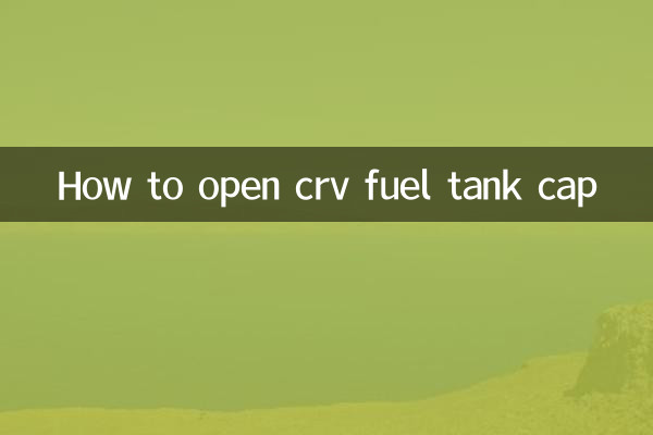 Come aprire il tappo del serbatoio del carburante del crv