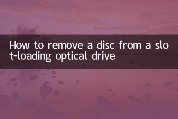 So entfernen Sie eine Disc aus einem optischen Laufwerk mit Slot-Loading