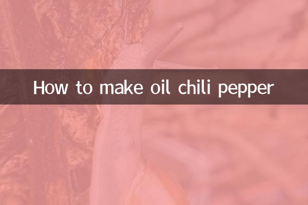 How to make oil chili pepper