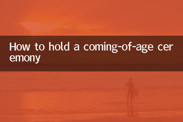 Cómo realizar una ceremonia de mayoría de edad