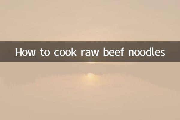 Come cucinare le tagliatelle di manzo crudo