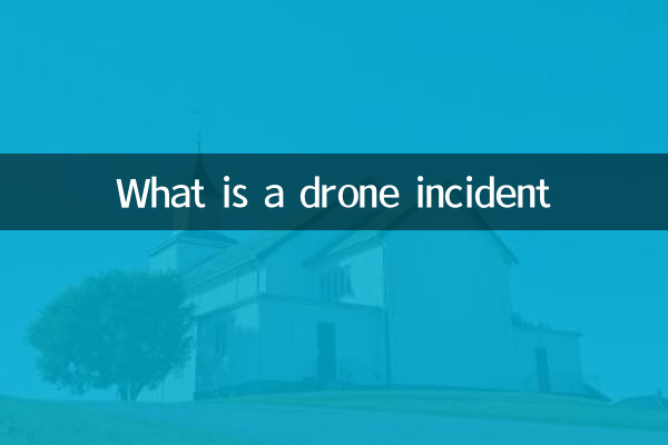 What is a drone incident