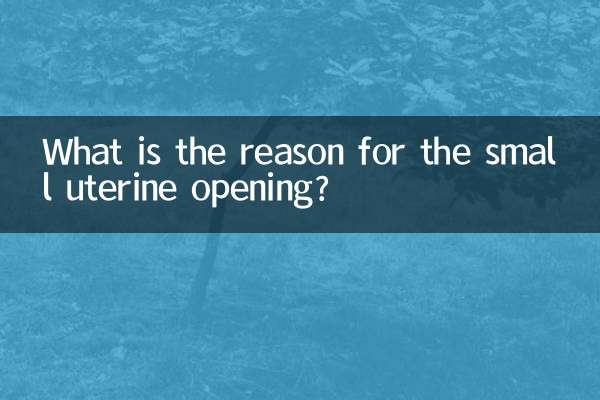 Was ist der Grund für die kleine Gebärmutteröffnung?