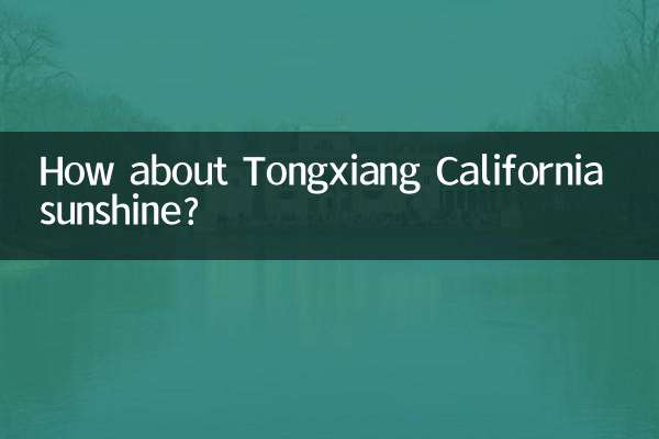 Que diriez-vous du soleil de Tongxiang en Californie ?
