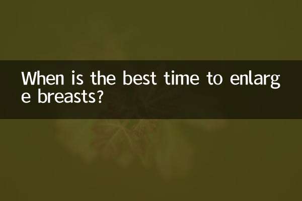 ¿Cuándo es el mejor momento para agrandar los senos?