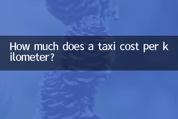 Wie viel kostet ein Taxi pro Kilometer?
