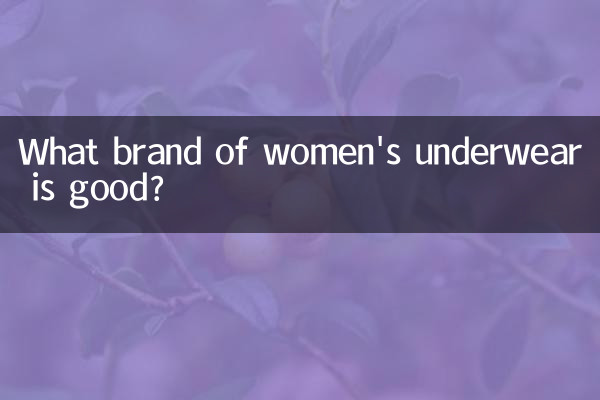女性用下着はどこのブランドがいいですか?