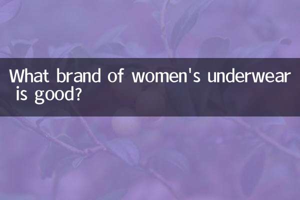女性用下着はどこのブランドがいいですか？