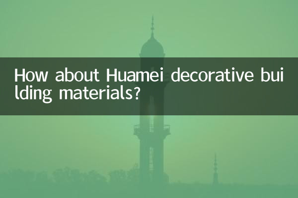Wie wäre es mit dekorativen Baumaterialien von Huamei?