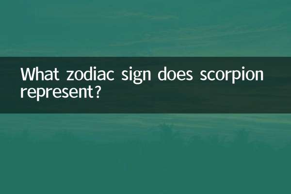 ما هي علامة البروج التي يمثلها العقرب؟