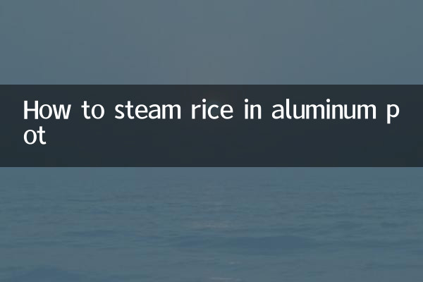 Come cuocere il riso al vapore in una pentola di alluminio
