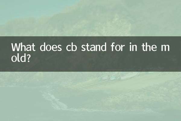 What does cb stand for in the mold?
