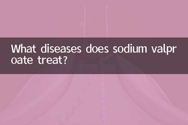 What diseases does sodium valproate treat?