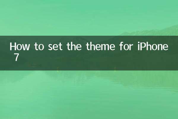 蘋果7的主題怎麼設置