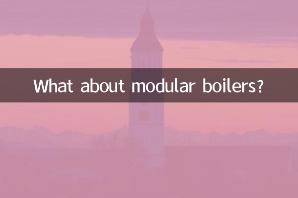 ¿Qué pasa con las calderas modulares?
