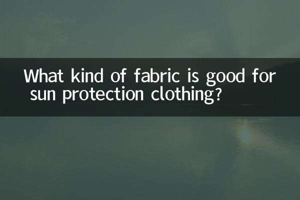 Che tipo di tessuto è adatto per gli indumenti di protezione solare?