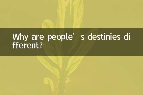 কেন মানুষের ভাগ্য ভিন্ন হয়?