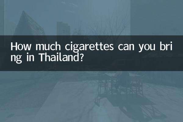 How much cigarettes can you bring in Thailand?