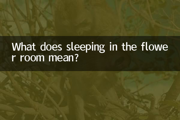 Was bedeutet Schlafen im Blumenzimmer?