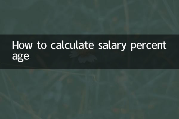 工资百分比怎么算