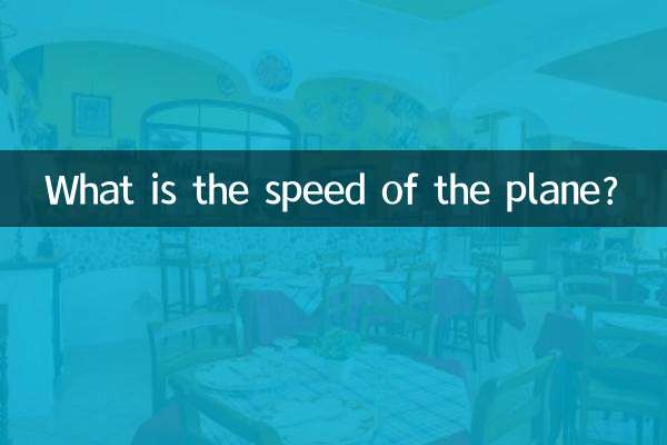 Wie hoch ist die Geschwindigkeit des Flugzeugs?