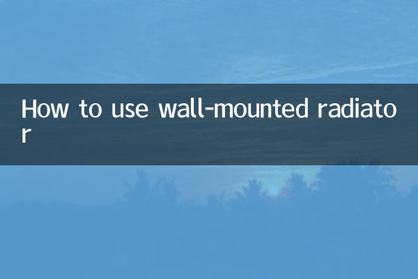 So verwenden Sie einen Wandheizkörper
