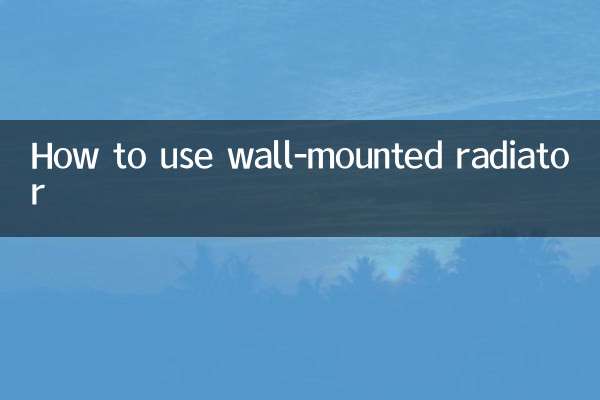 Come utilizzare il radiatore a parete