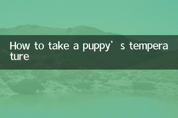 কুকুরছানার তাপমাত্রা কীভাবে নেবেন