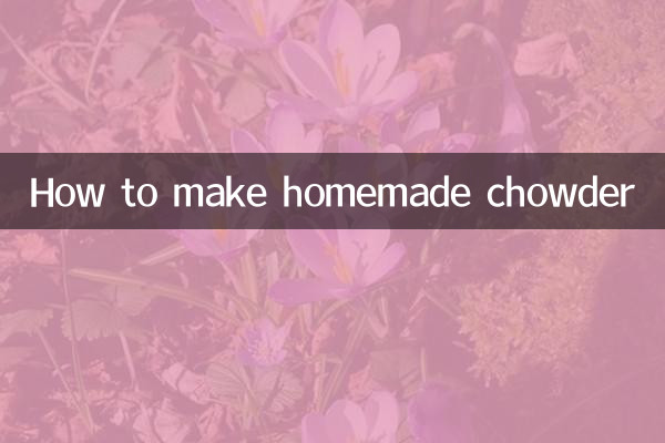 Comment faire une chaudrée maison