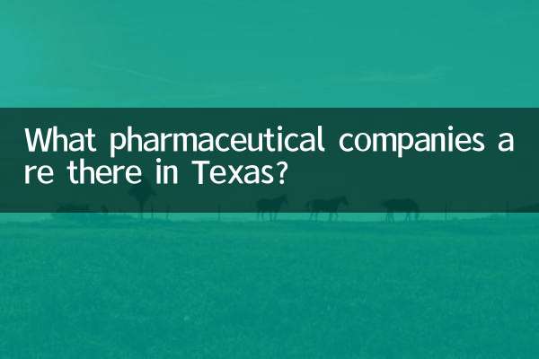 چه شرکت های دارویی در تگزاس وجود دارد؟
