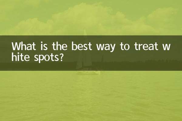 What is the best way to treat white spots?