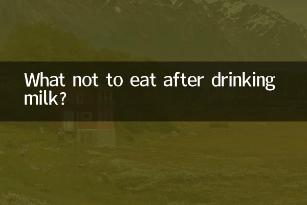 Was darf man nach dem Trinken von Milch nicht essen?