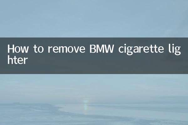 So entfernen Sie den Zigarettenanzünder von BMW