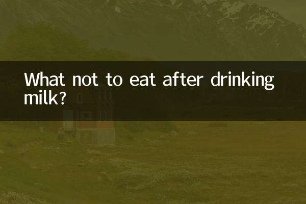 Was darf man nach dem Trinken von Milch nicht essen?