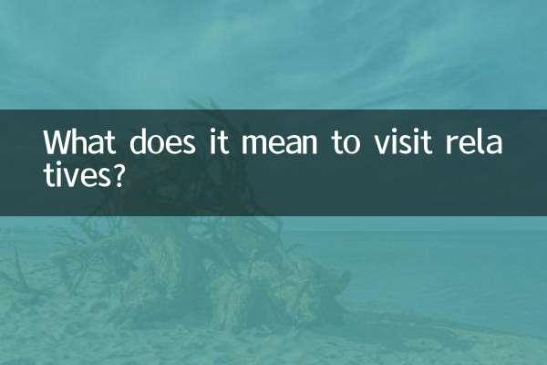 Was bedeutet es, Verwandte zu besuchen?