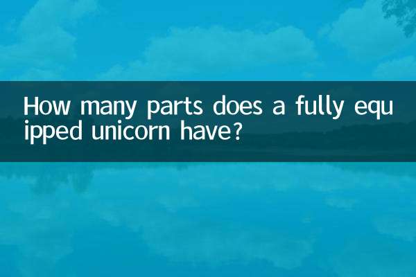 How many parts does a fully equipped unicorn have?