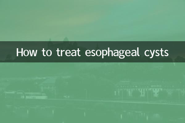 How to treat esophageal cysts