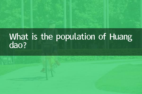 What is the population of Huangdao?