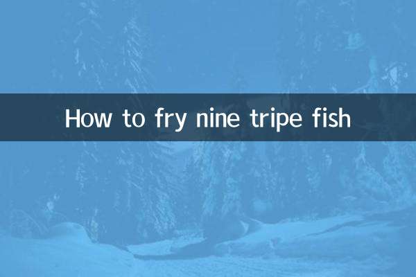 Cómo freír nueve tripas
